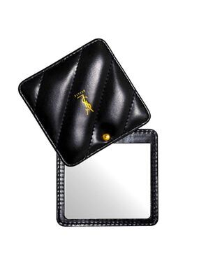 Yves Saint Laurent Beauty Square Compact Pocket Mirror Black New